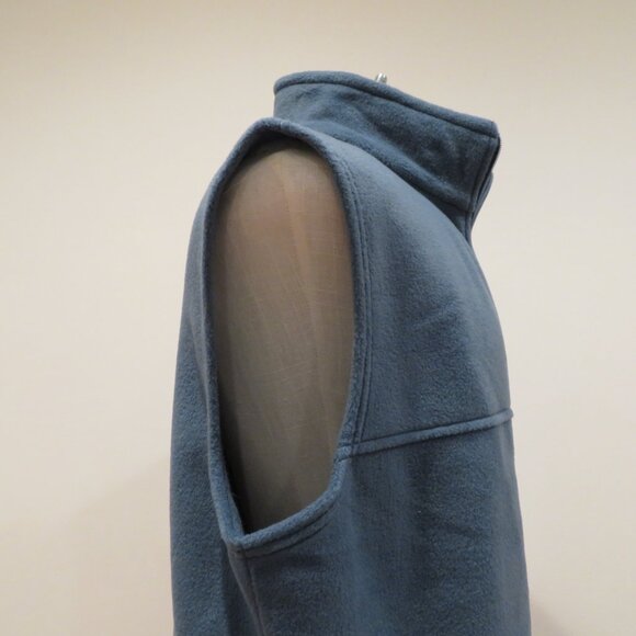 Men Large Blue Vest Columbia Fleece Lone Ridge Zipper Pocket Lightweight Warm - Picture 6 of 13